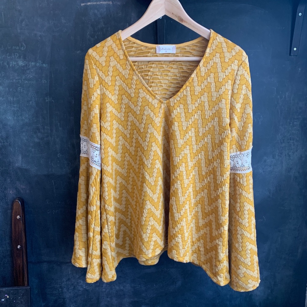 Altar'd State bell sleeve boho top